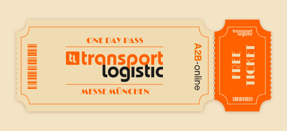 old school ticket with transport logistic and A2B-online.